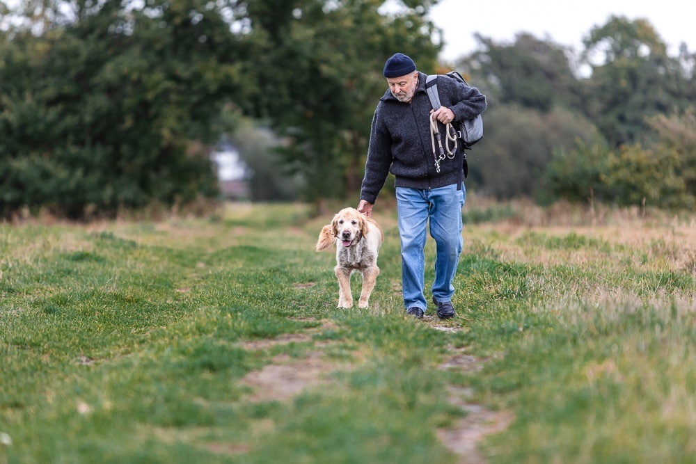 Fotoshooting Rentner mit Hund bremen