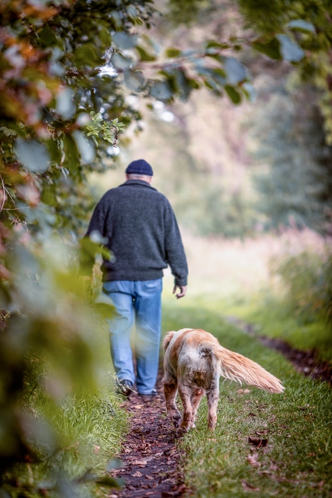 Mann mit Golden Retriever Bremen