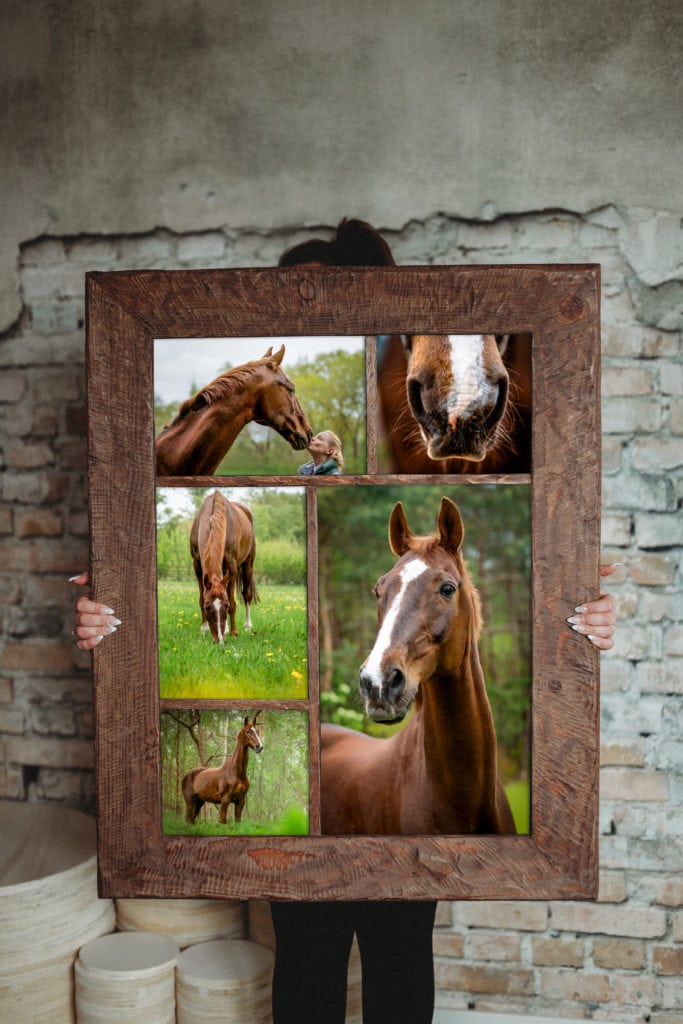 Collage als Fotoprodukt aus Holz